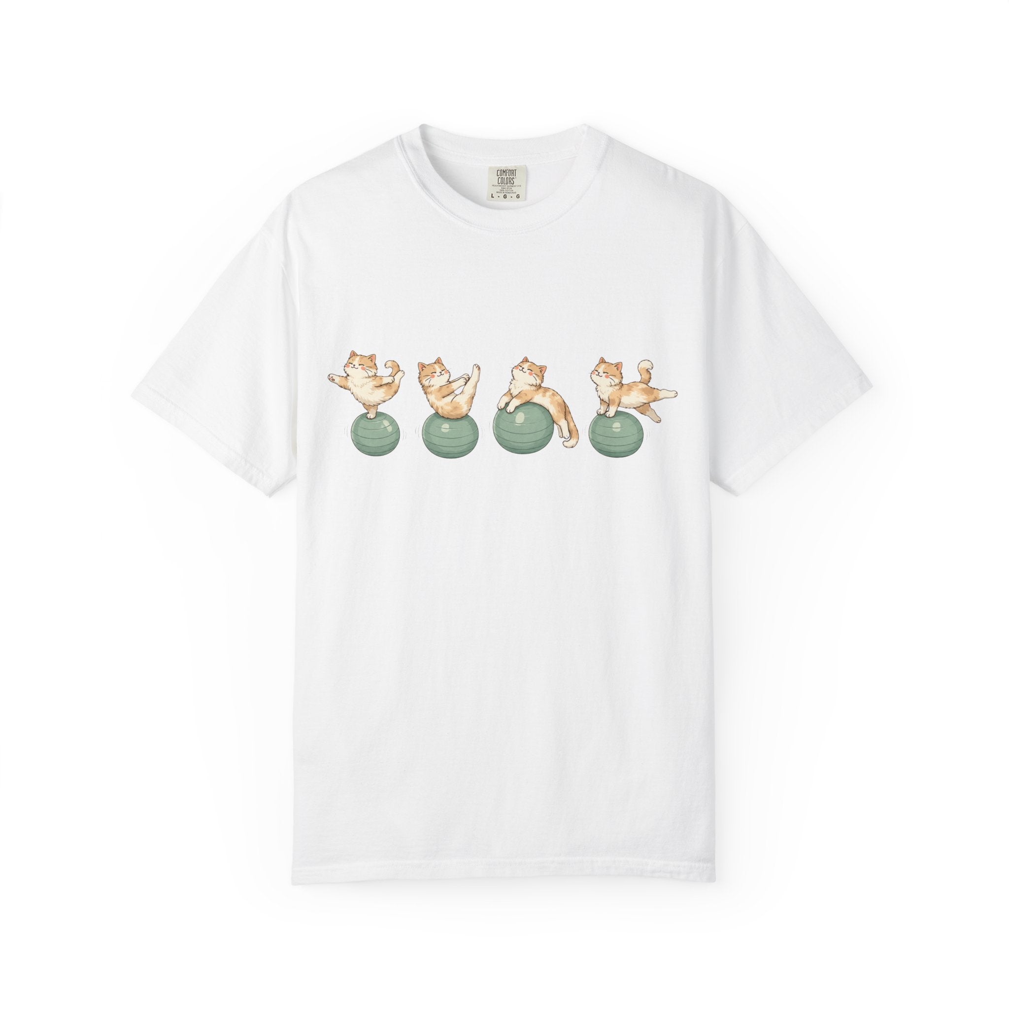 Pilates Ball and Cats T-shirt