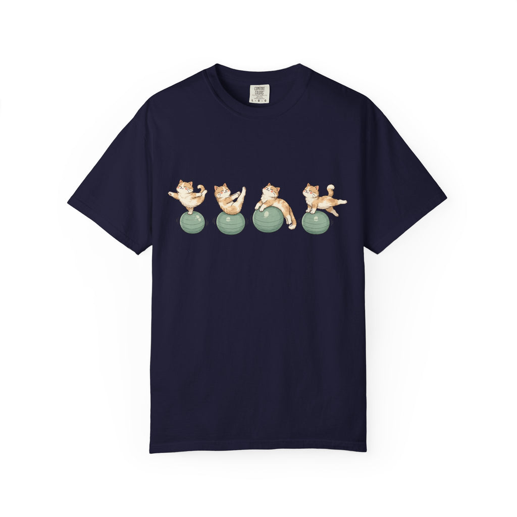 Pilates Ball and Cats T-shirt