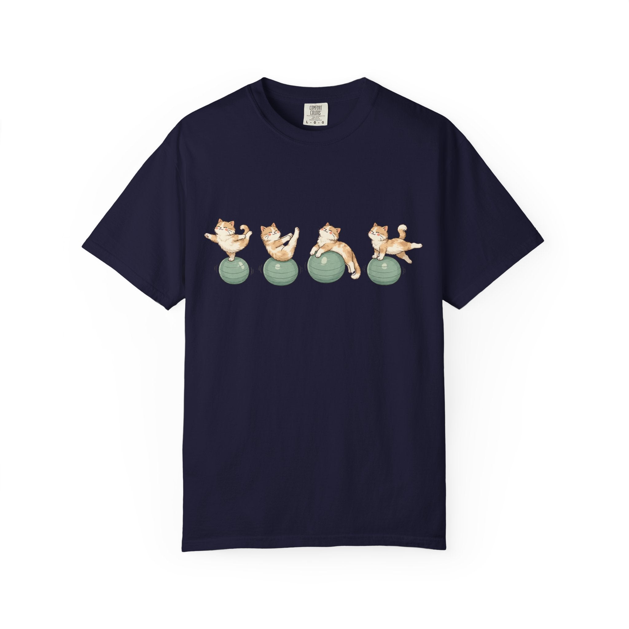 Pilates Ball and Cats T-shirt