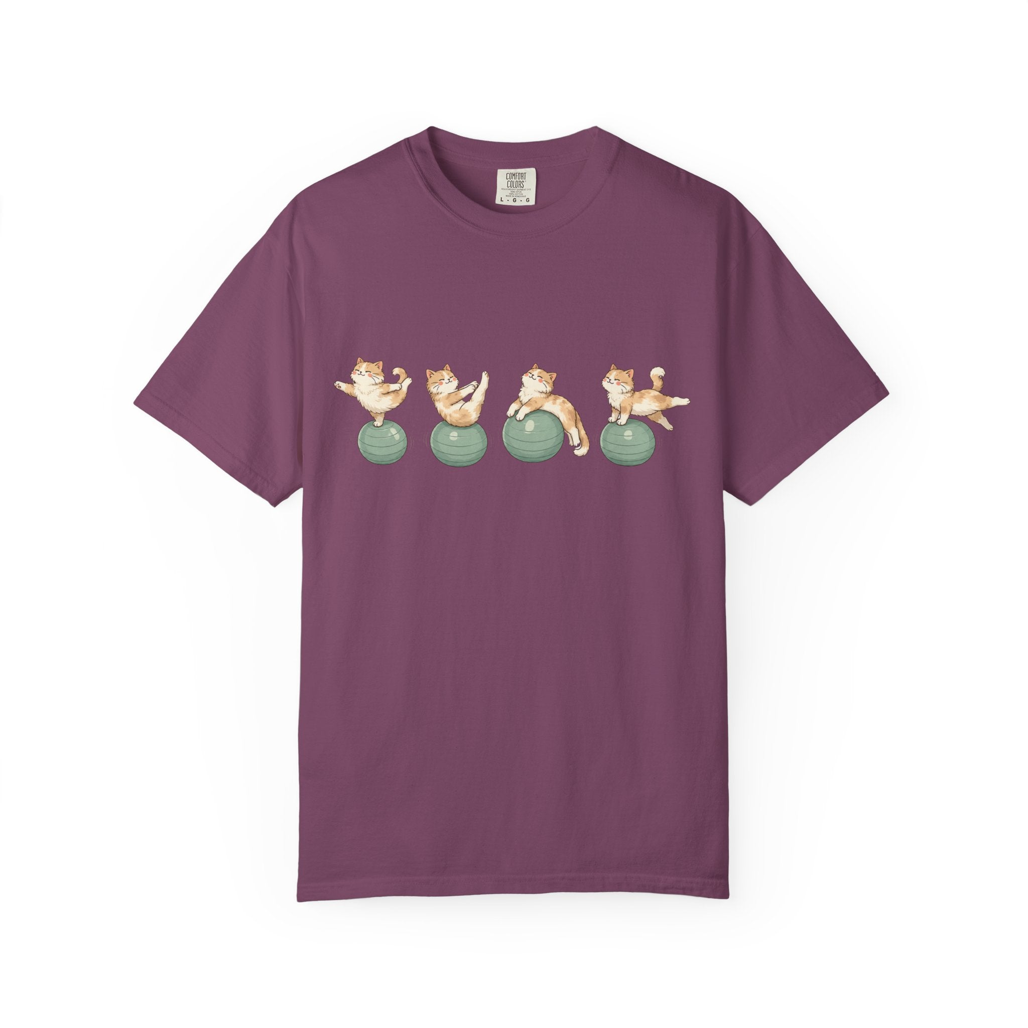 Pilates Ball and Cats T-shirt