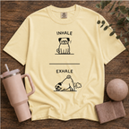 Dog exhale inhale