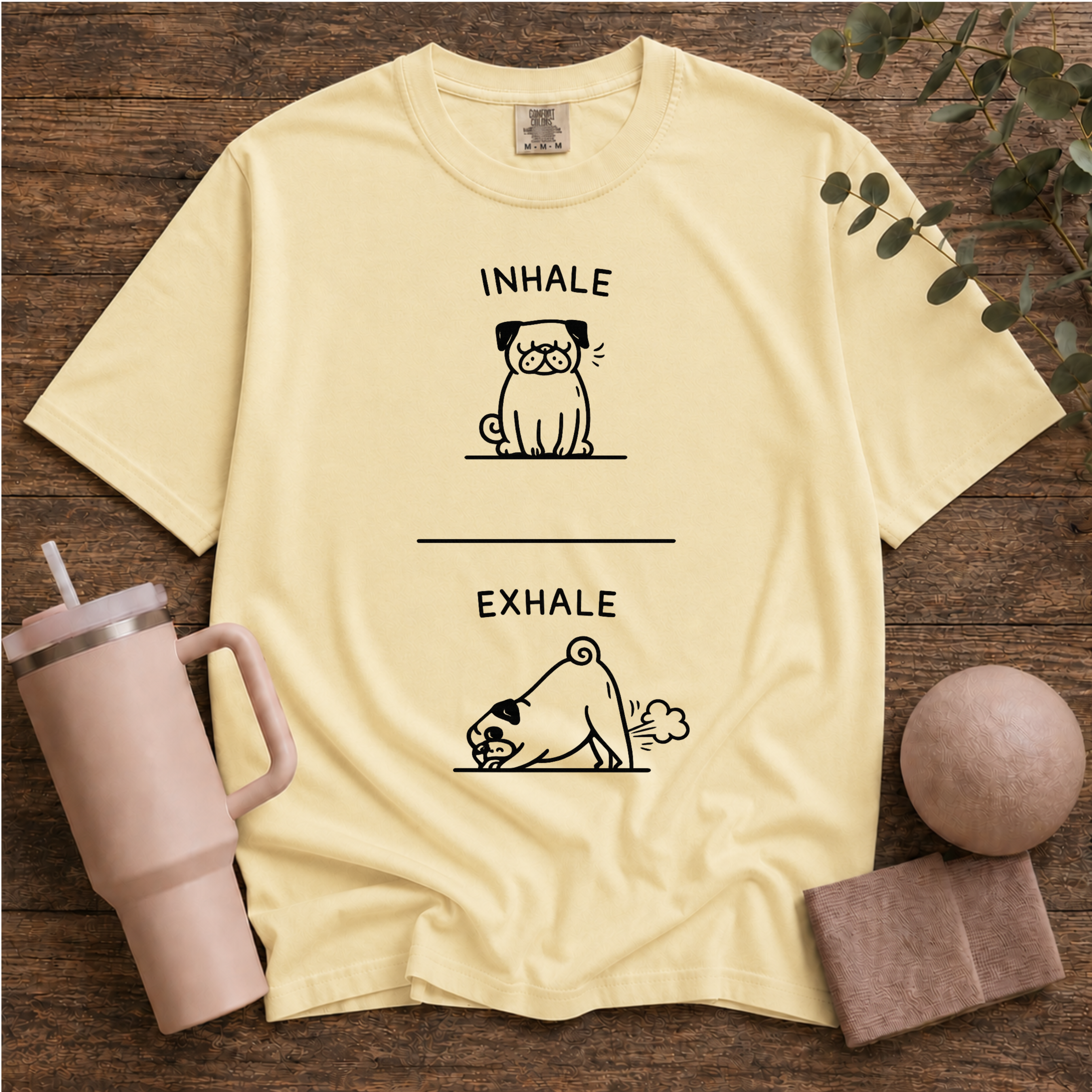 Dog exhale inhale