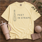 Feet in straps