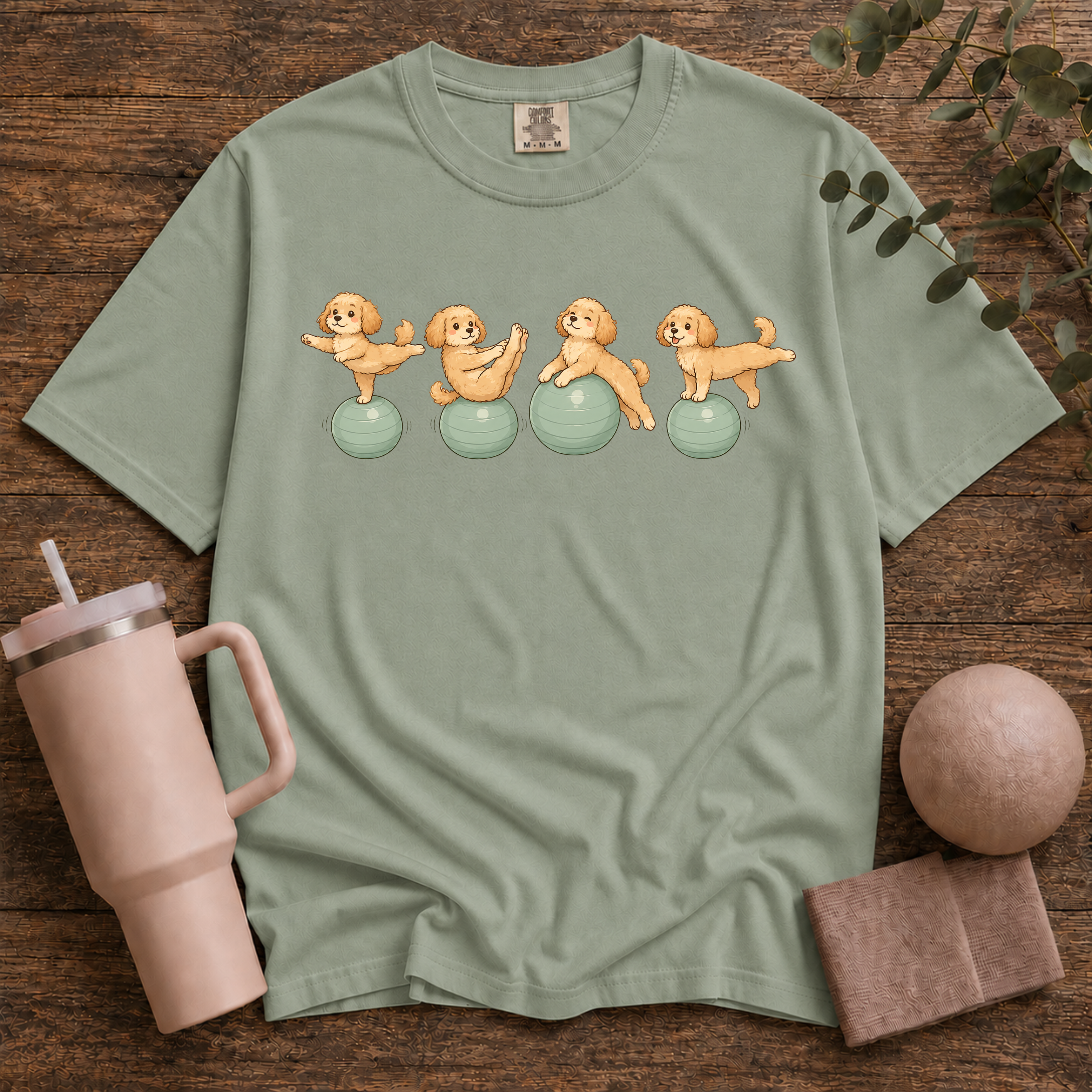 Pilates Ball and Dogs