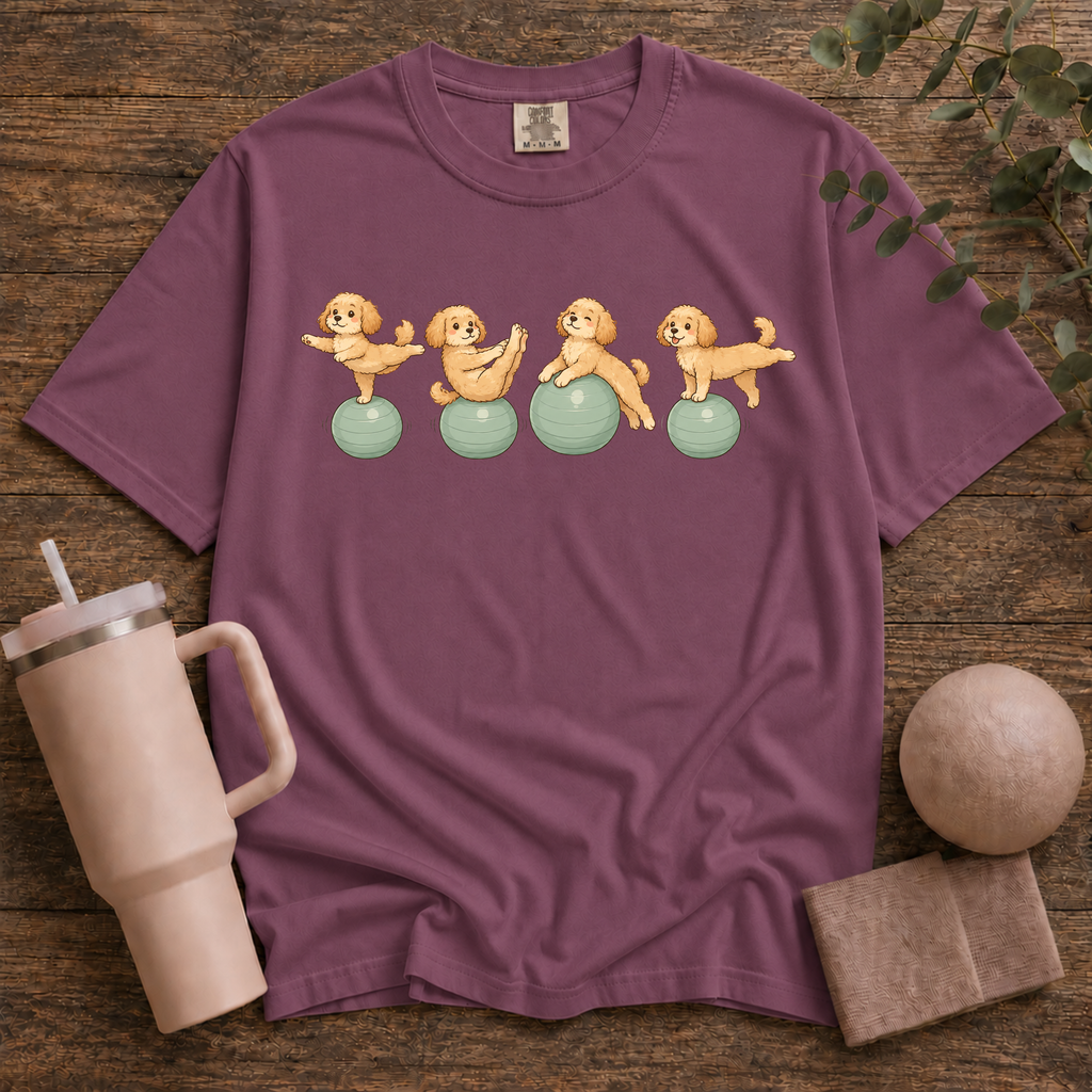 Pilates Ball and Dogs