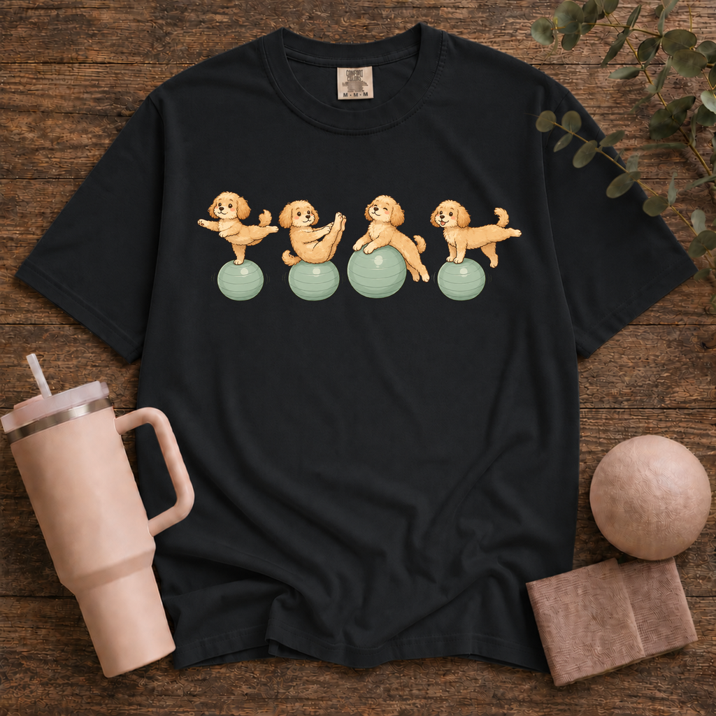 Pilates Ball and Dogs