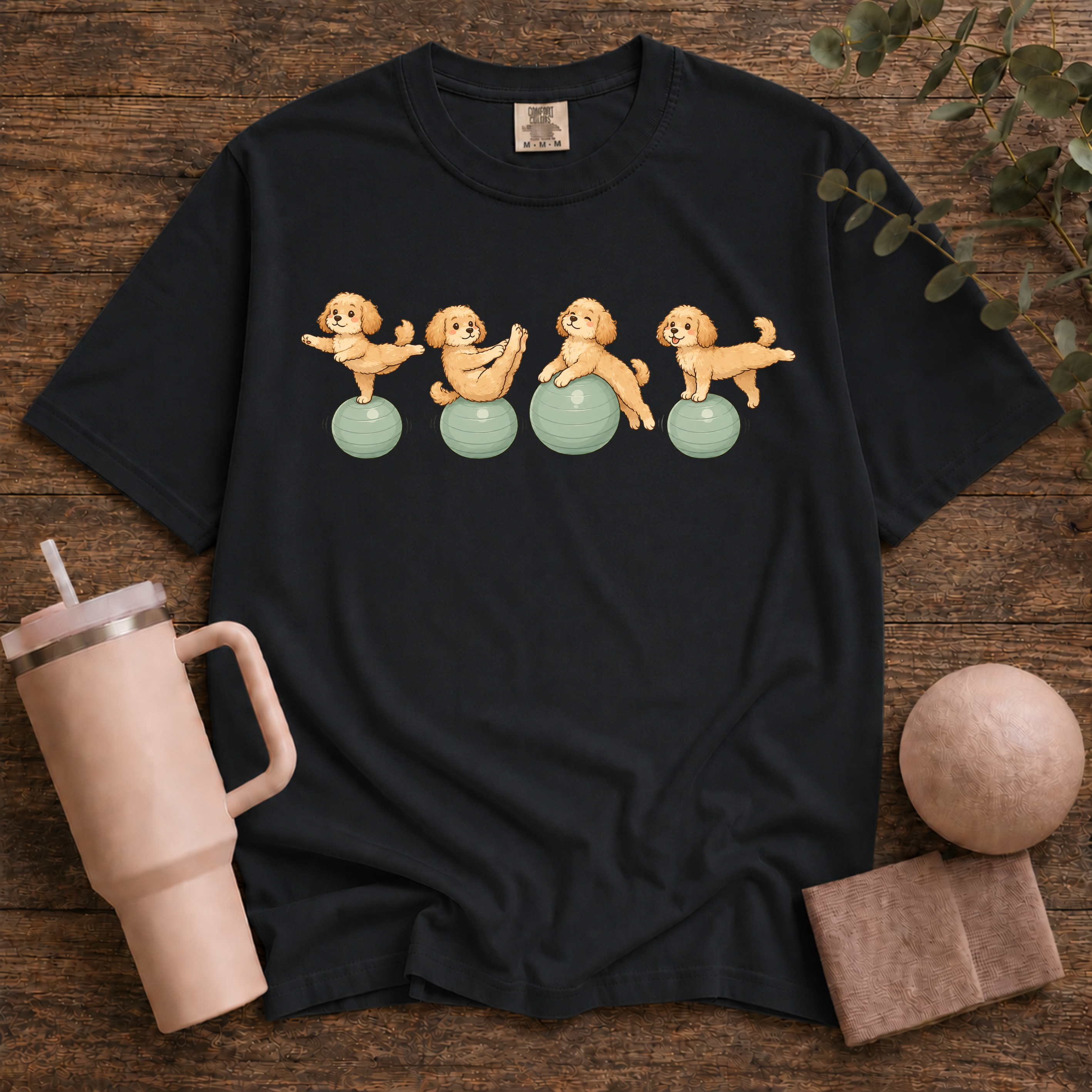 Pilates Ball and Dogs