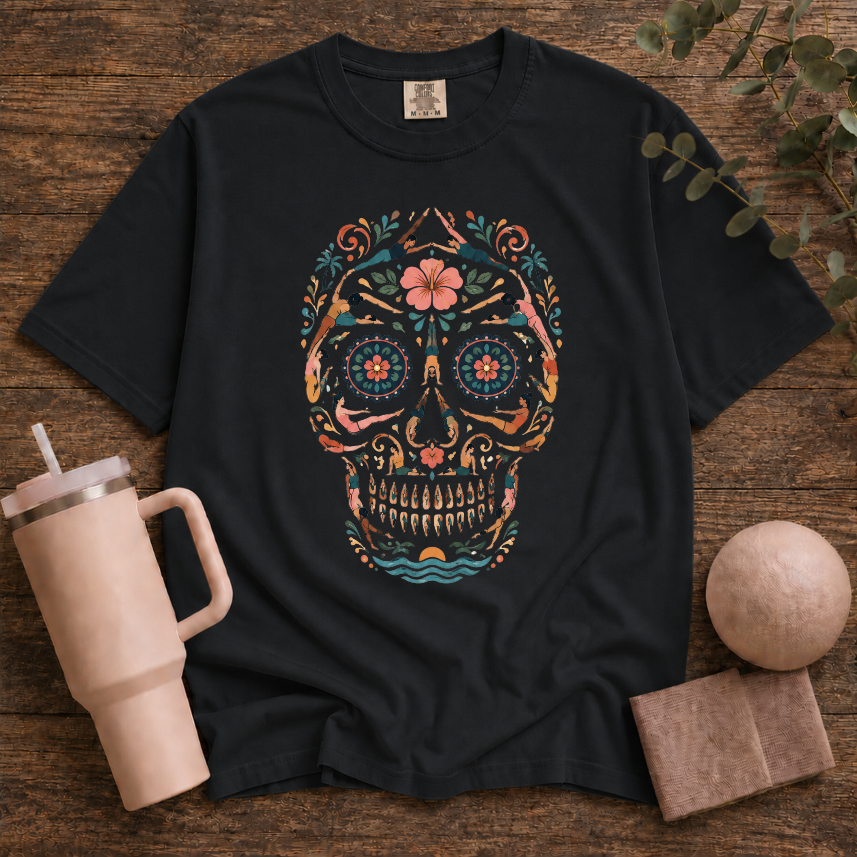 Vintage Pilates Skull T-Shirt