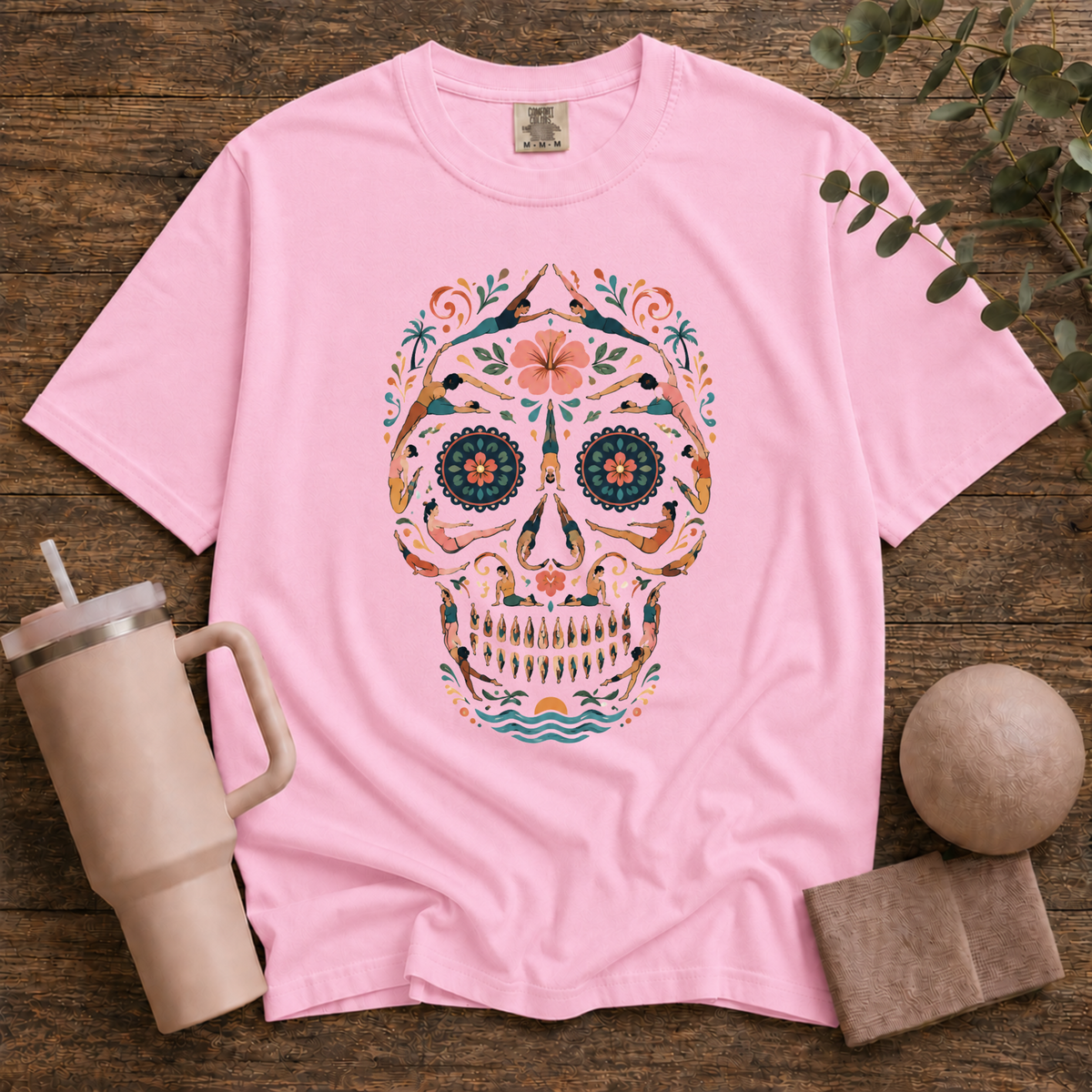 Vintage Pilates Skull T-Shirt