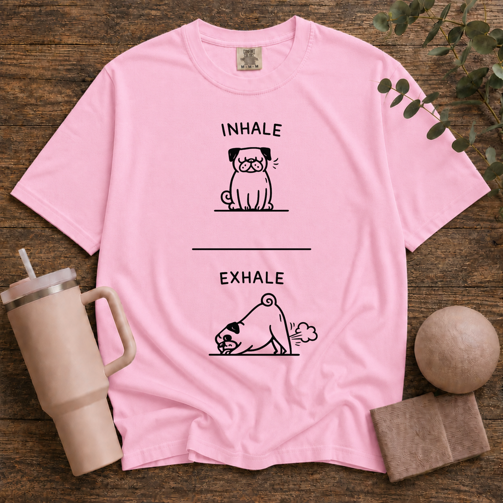 Dog exhale inhale