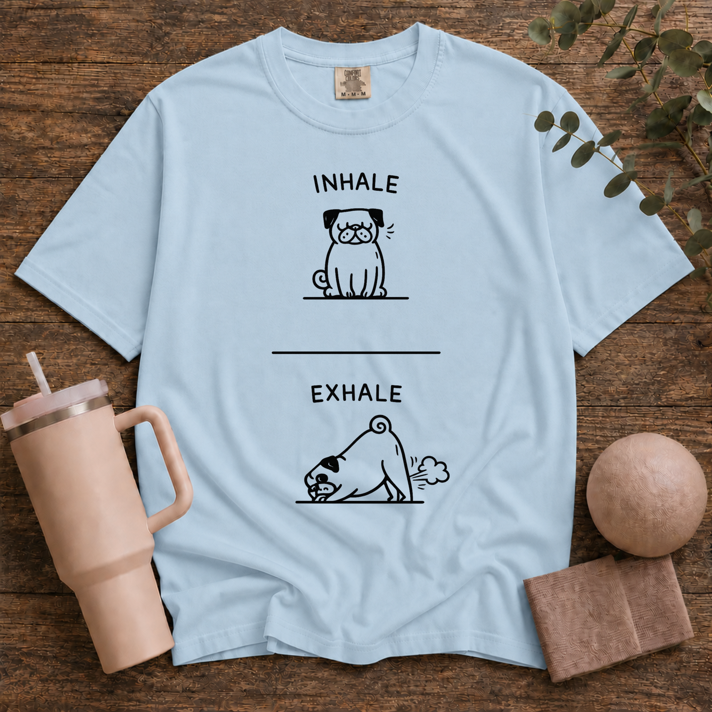 Dog exhale inhale
