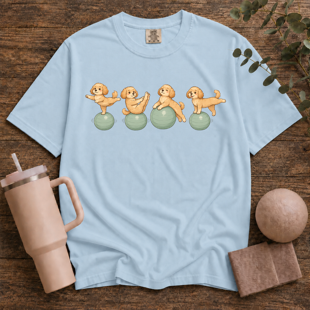 Pilates Ball and Dogs