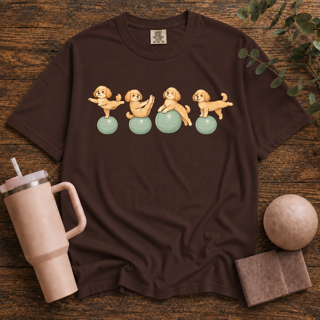 Pilates Ball and Dogs