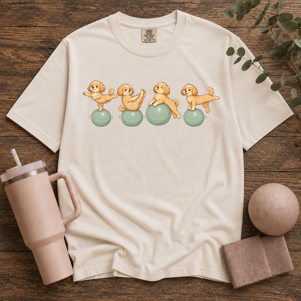 Pilates Ball and Dogs