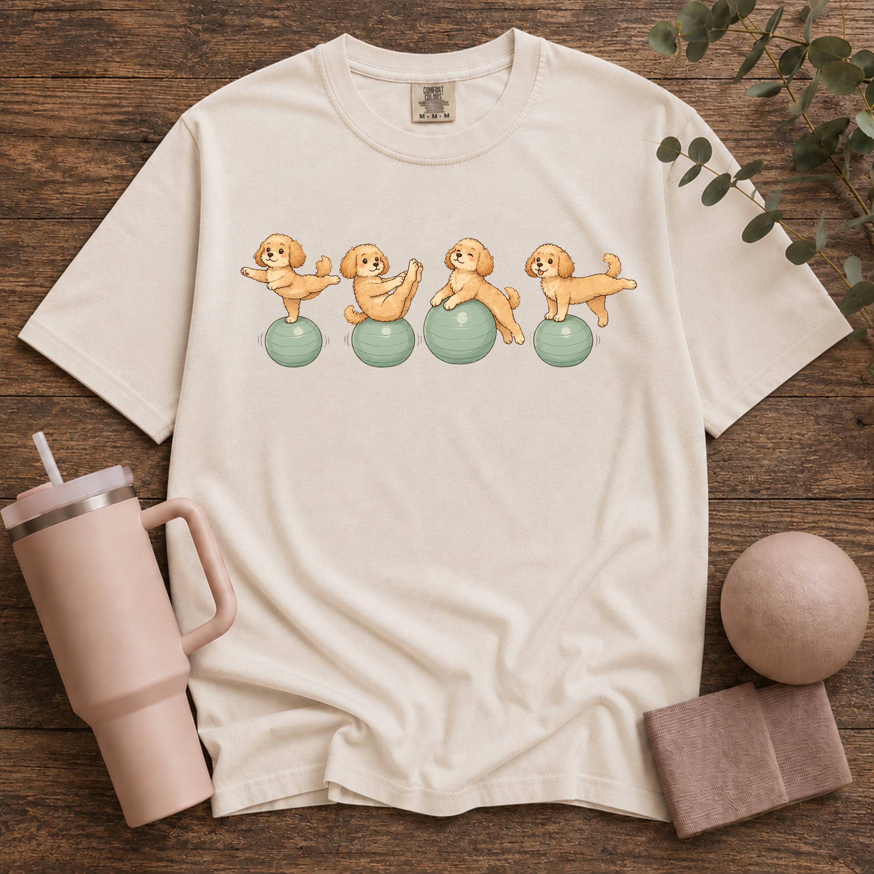 Pilates Ball and Dogs