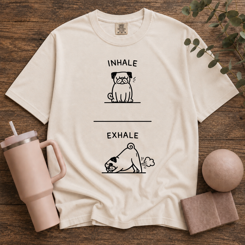 Dog exhale inhale