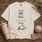 Dog exhale inhale