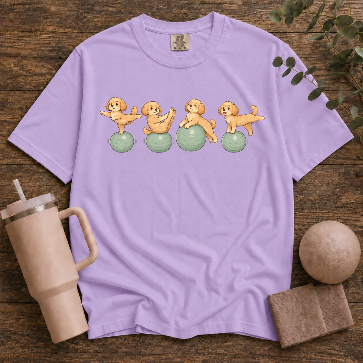 Pilates Ball and Dogs