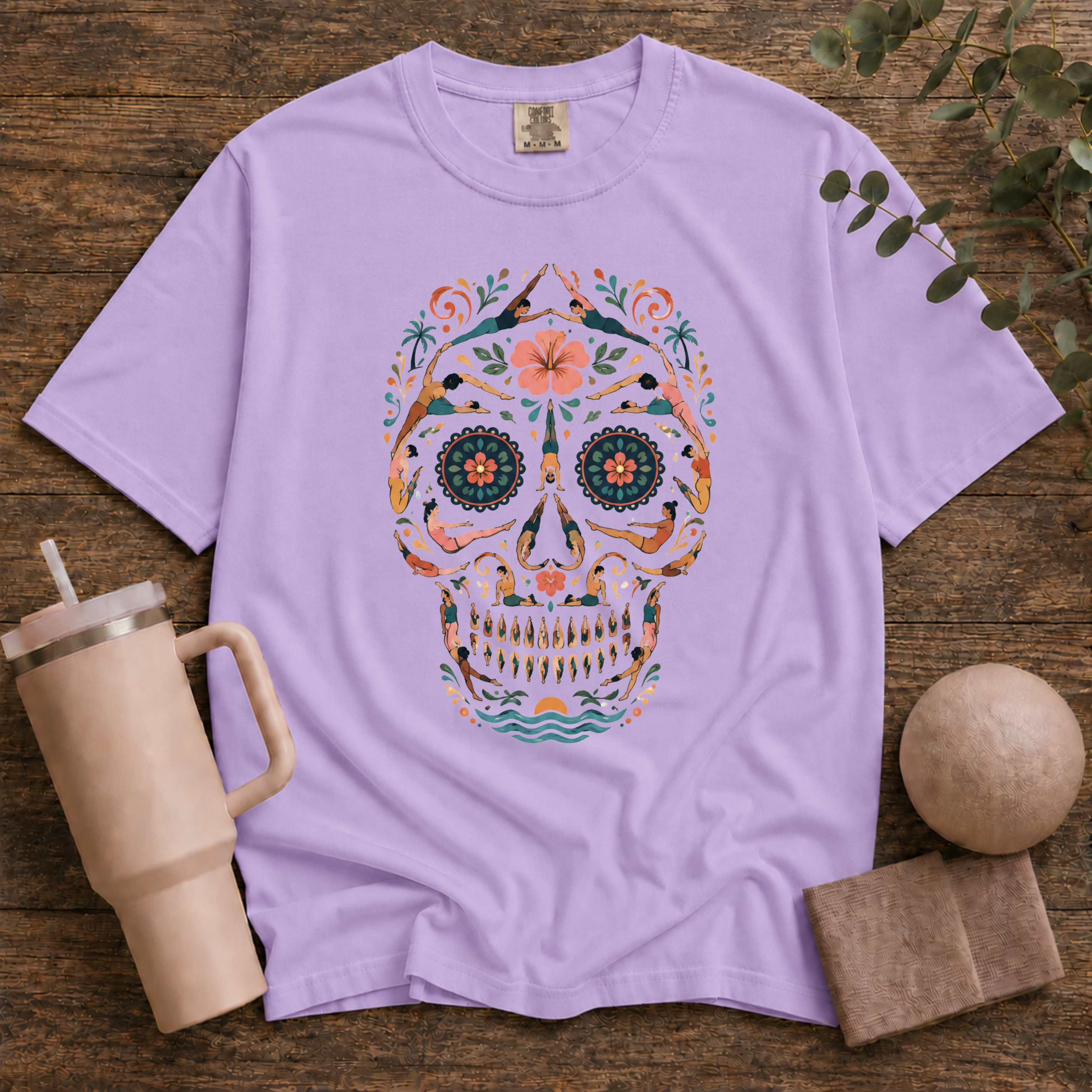 Vintage Pilates Skull T-Shirt