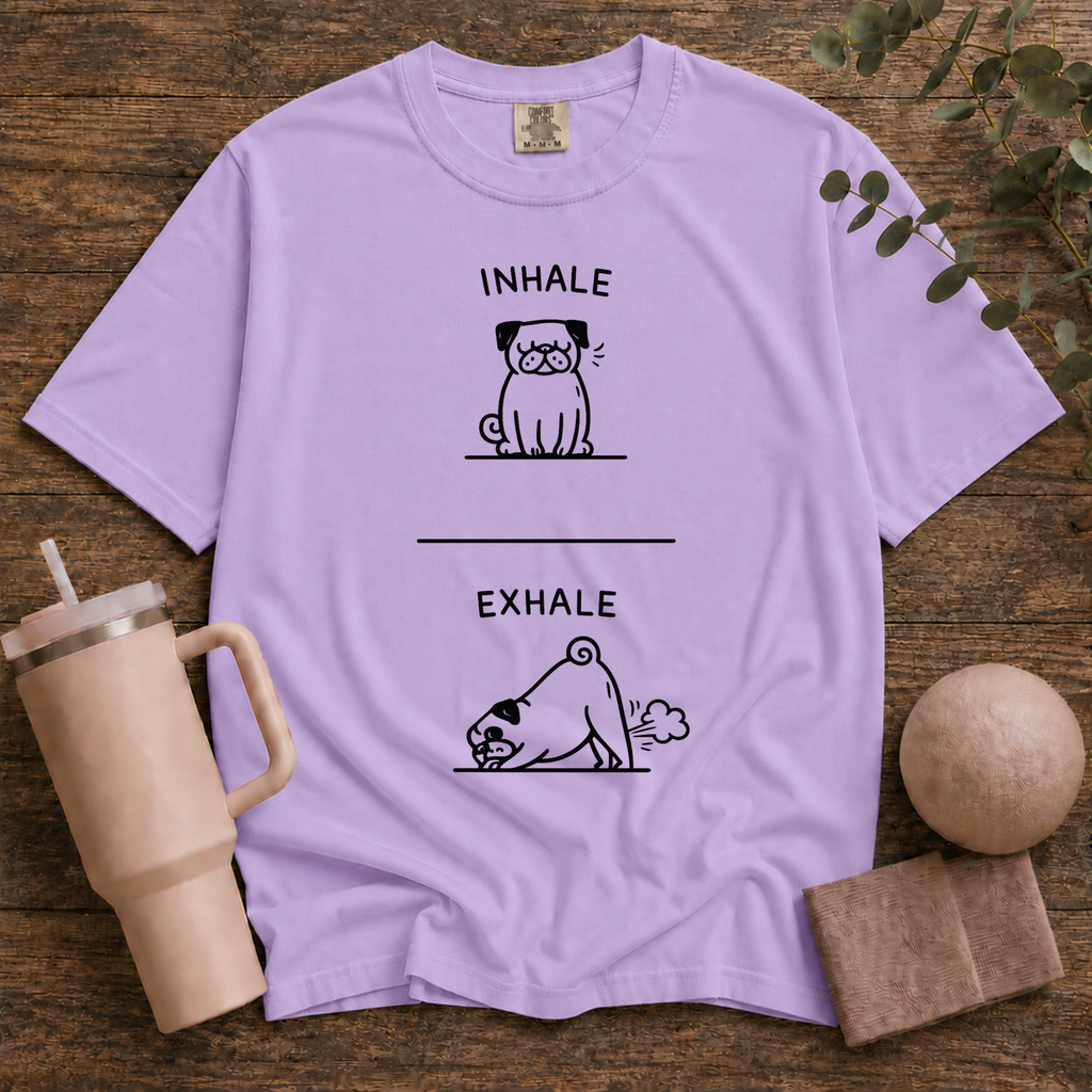 Dog exhale inhale