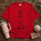 Dog exhale inhale