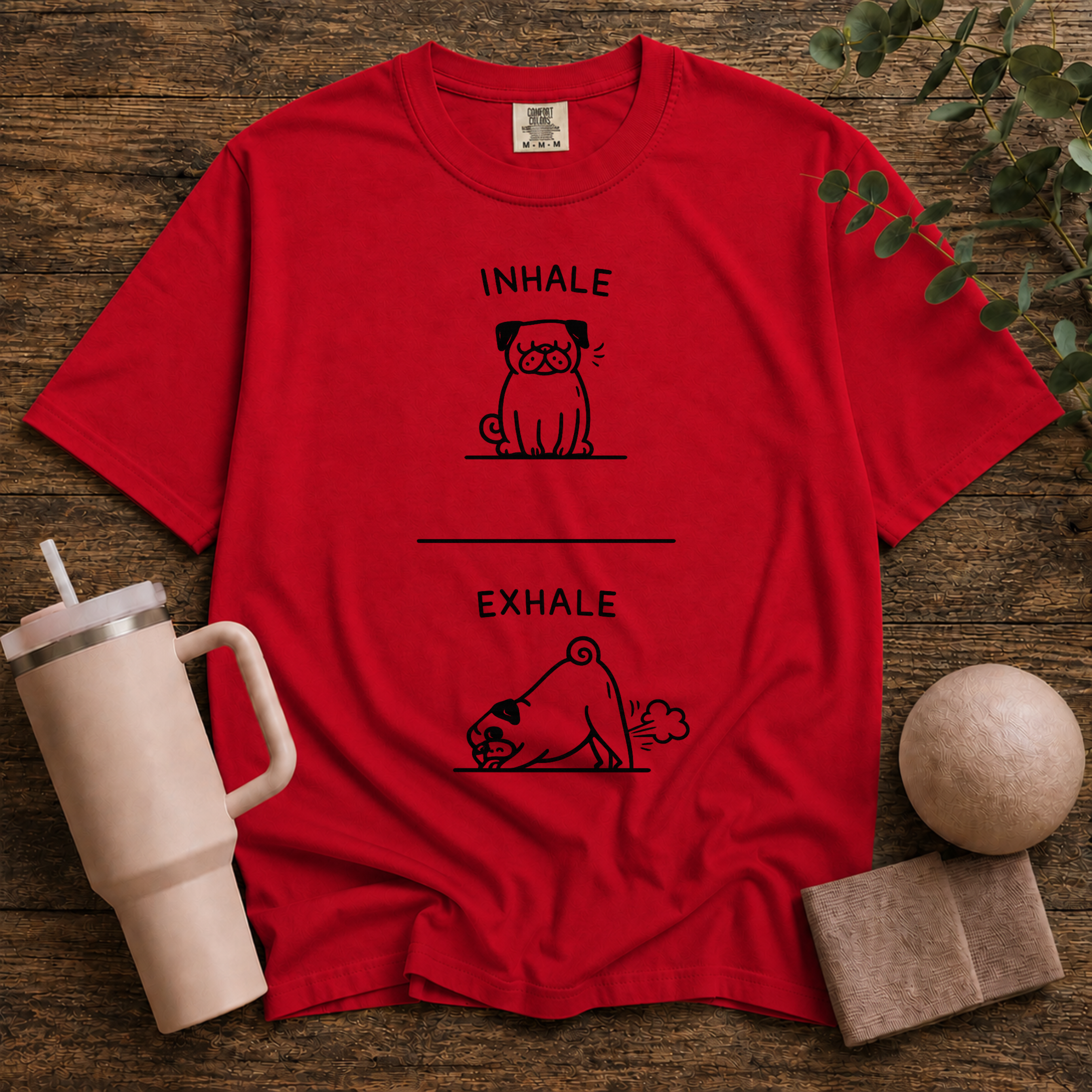 Dog exhale inhale