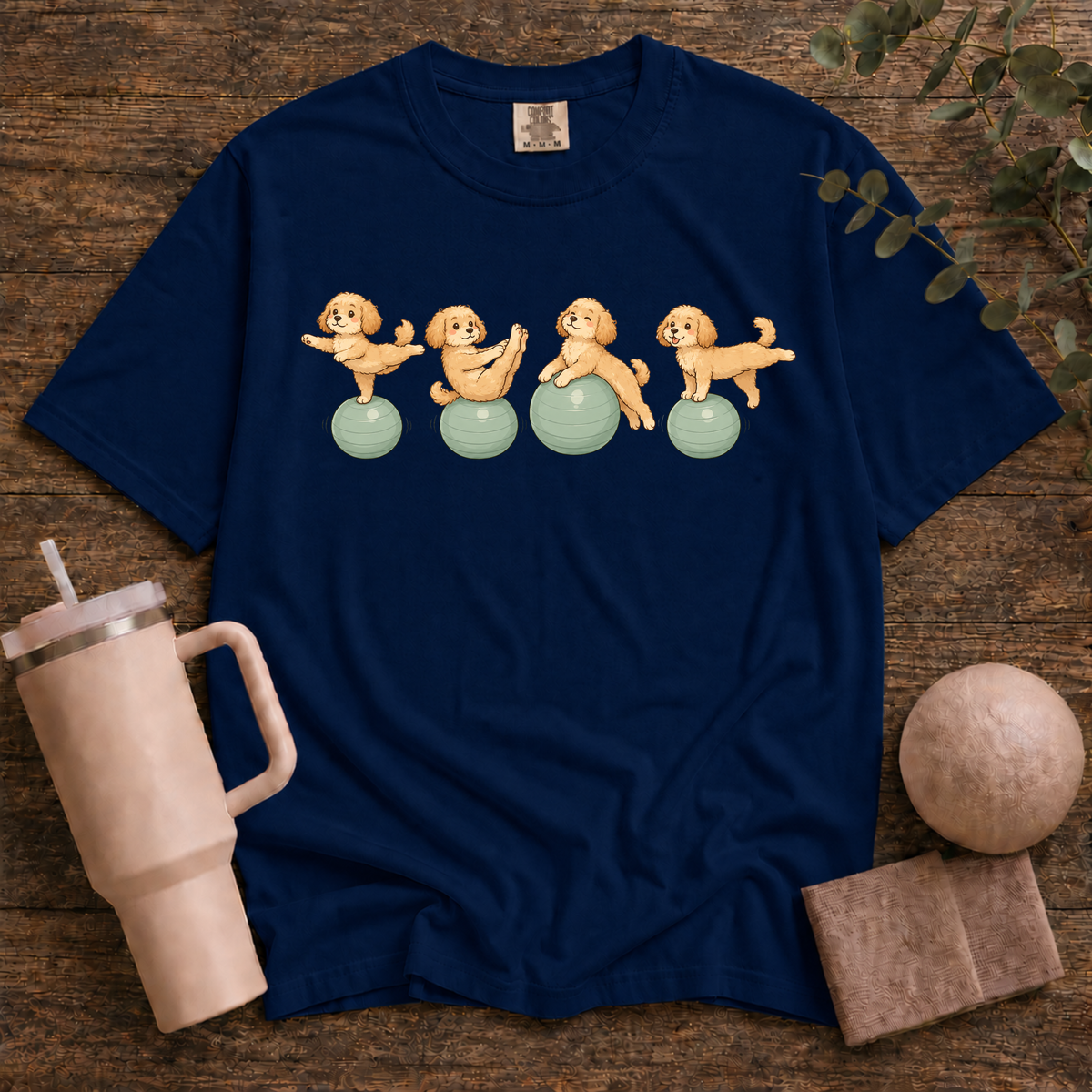 Pilates Ball and Dogs