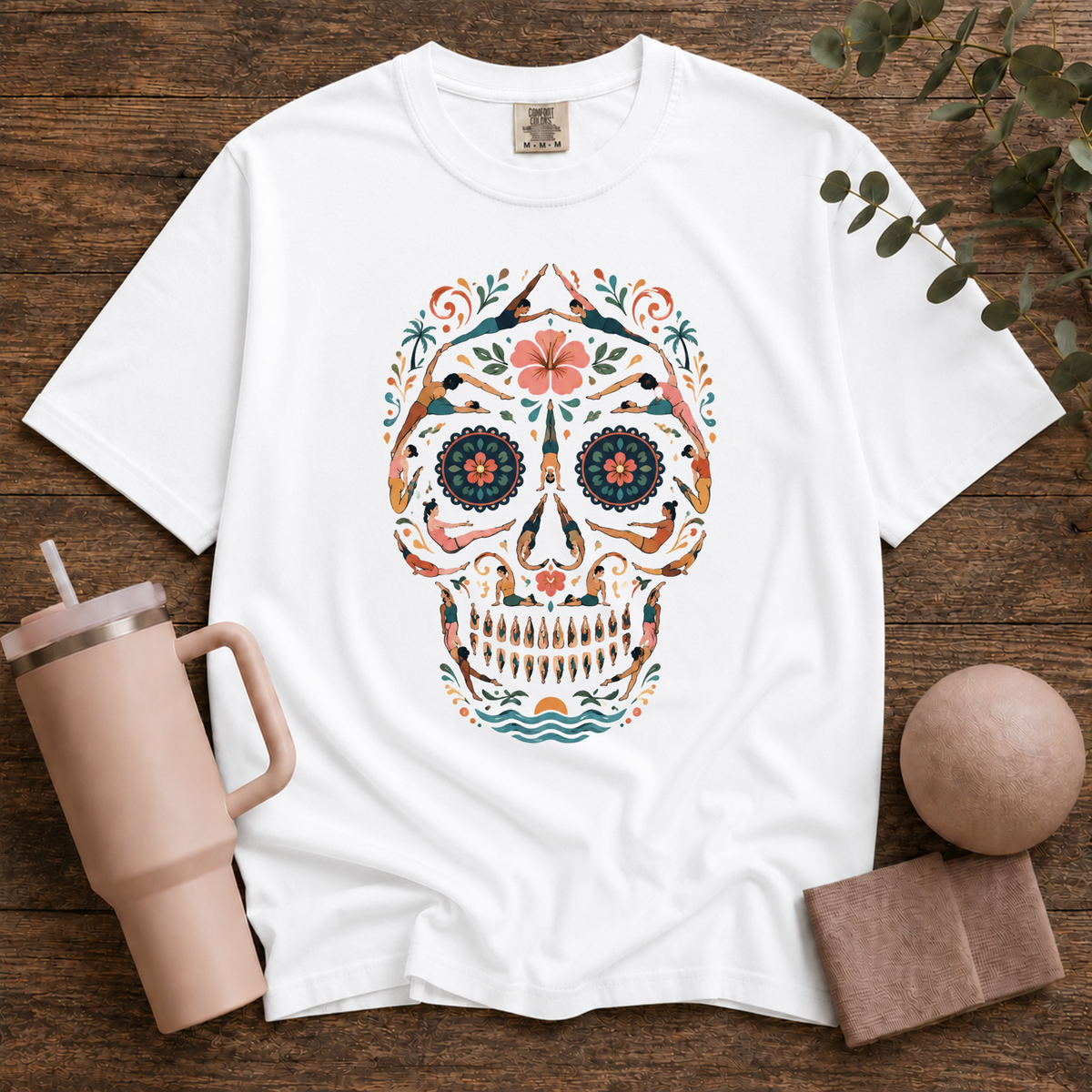 Vintage Pilates Skull T-Shirt
