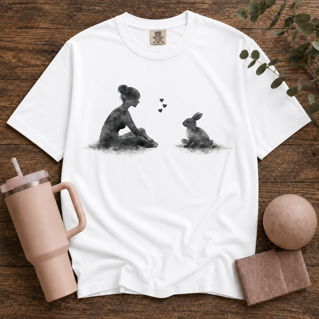 Woman and Bunny