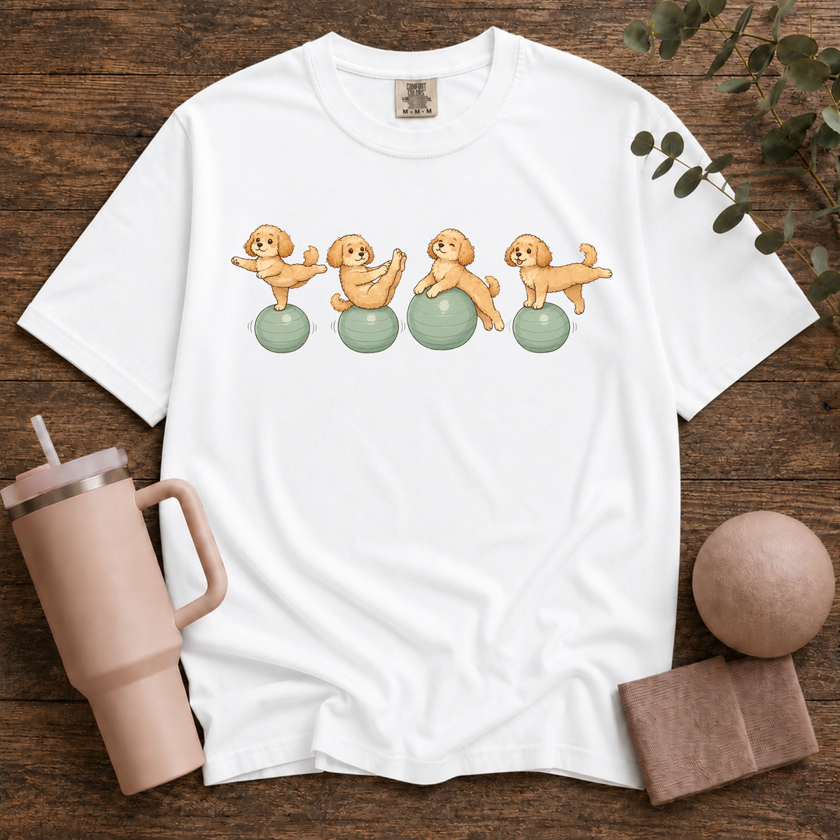 Pilates Ball and Dogs
