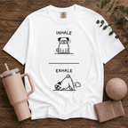 Dog exhale inhale